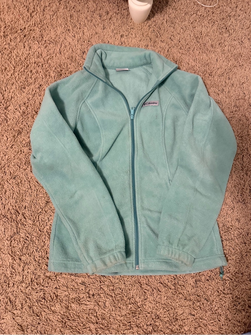 Columbia Light Teal Fleece Jacket